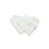 Loulou LOLLIPOP - Bib Set Muslin, Bunny Meadow Clearance