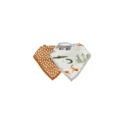 Loulou LOLLIPOP - Bib Set Muslin, Safari Jungle Clearance
