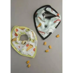Loulou LOLLIPOP - Bib Set Muslin, Sushi/Taco Outlet