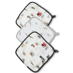 Loulou LOLLIPOP - Conjunto de Toalhinhas 3Pk, Happy Trucks Hot