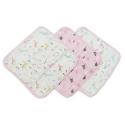 Loulou LOLLIPOP - Conjunto de Toalhinhas 3Pk, Sonho de Unicórnio Hot