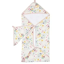 Loulou LOLLIPOP - Conjunto de Toalhas com Capuz, Shell Floral Discount