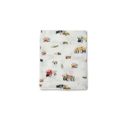 Loulou LOLLIPOP - Swaddle de musselina, caminhões felizes Discount