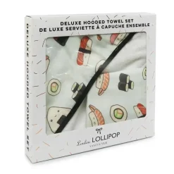 Loulou LOLLIPOP Conjunto de Toalhas com Capuz, Sushi Discount