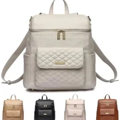 Luli Bebe - Mochila Monaco Fraldas, Branco Pérola Clearance