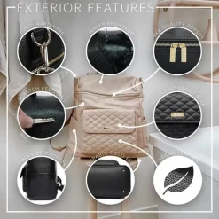 Luli Bebe - Mochila Monaco Fraldas, Cinza Pedra Outlet