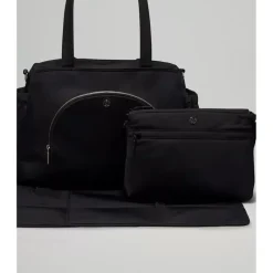 Lululemon - Bolsa Tote New Parent 20L - Preto/Prata Drop Clearance