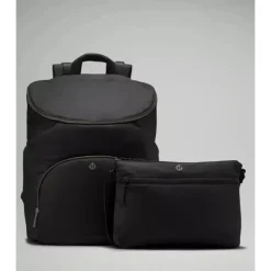 Lululemon - Mochila para novos pais 17L, Preto/Prata Drop Outlet