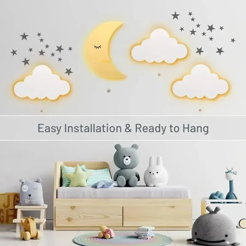 lumieworld__lumipets_moon_SKUqFNzPW5M_2.webp LumieWorld - Lumipets Moon Wall Light, Nursery Night Light, Wall Mounted Iluminado Clearance