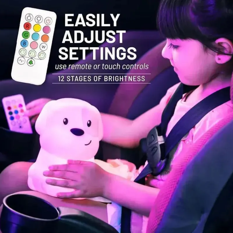 lumieworld__luz_noturna_r_SKUAgqP9AjF_6.webp LumieWorld - Luz noturna recarregável Lumipets para crianças, luz de berçário de silicone, cachorrinho Fashion
