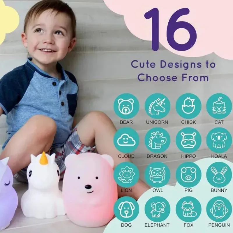 lumieworld__luz_noturna_r_SKUAgqP9AjF_7.webp LumieWorld - Luz noturna recarregável Lumipets para crianças, luz de berçário de silicone, cachorrinho Fashion