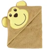 Luvable Friends Toalha com Capuz com Capuz Tecido Terry, Macaco Fashion