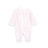 Ralph Lauren Macacão de Algodão Listrado Polo Baby - Meninas, Rosa Delicado/Branco Hot