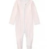 Ralph Lauren Macacão Polo Baby - Menina Manga Longa Algodão Orgânico Interlock Malha Macacão, Rosa Delicado Outlet