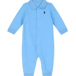 Ralph Lauren Macacão Polo Baby - Menino Algodão Polo, Azul Suffield Discount
