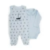 Nemcor Macacão Primo Passi com Body 3-6M Azul Claro Discount