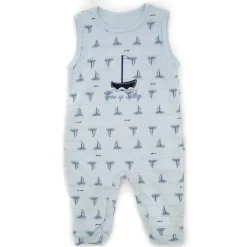 Nemcor Macacão Primo Passi com Body 3-6M Azul Claro Discount