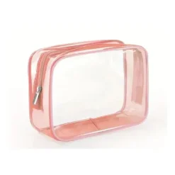 MacroBaby - Bolsa de armazenamento de lápis com zíper rosa transparente Online