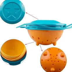 MacroBaby - Magic Gyro Bowl Tigelas à prova de derramamento com rotação de 360 ​​graus e tampa Sale
