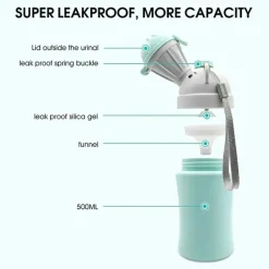 MacroBaby - Mictório portátil à prova de vazamentos para meninos, elefante, vaso sanitário de emergência, garrafa de xixi, copo, jarra Best
