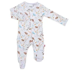 Magnificent Baby - Baby Girl Meia com babado magnético modal com ponta de pele Outlet