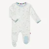 Magnetic Me Magnificent Baby - Blue Little Bitty Pretty One Bamboo Footie Hot