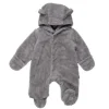 Magnetic Me Magnificent Baby - Storm Minky Pram Sherpa Footie, Gray Hot