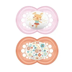 Mam - Chupeta Coleção Pérola 2Ct 6+ M Girl Hot