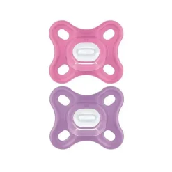 Mam - Chupeta Comfort Baby, 100% Silicone Leve, Estojo Esterilizador, Menina, 0-3 Meses Fashion