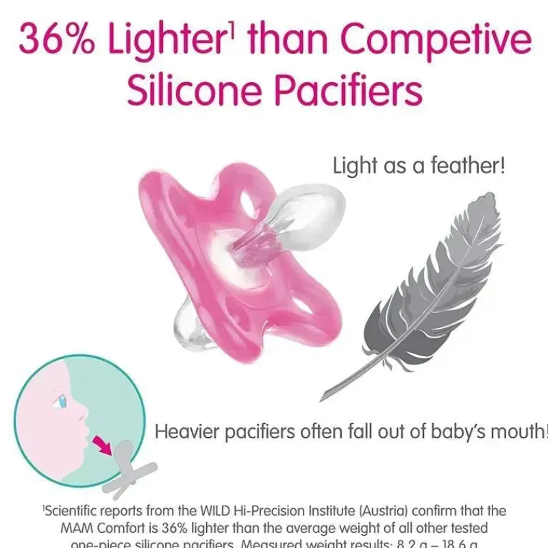 mam__chupeta_comfort_baby_SKUtpMaDacb_3.webp Mam - Chupeta Comfort Baby, 100% Silicone Leve, Estojo Esterilizador, Menina, 0-3 Meses Fashion