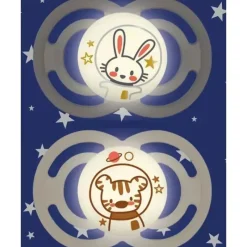 Mam - Chupeta de Silicone Noite Perfeita +16 meses, Coelho e Urso Sale