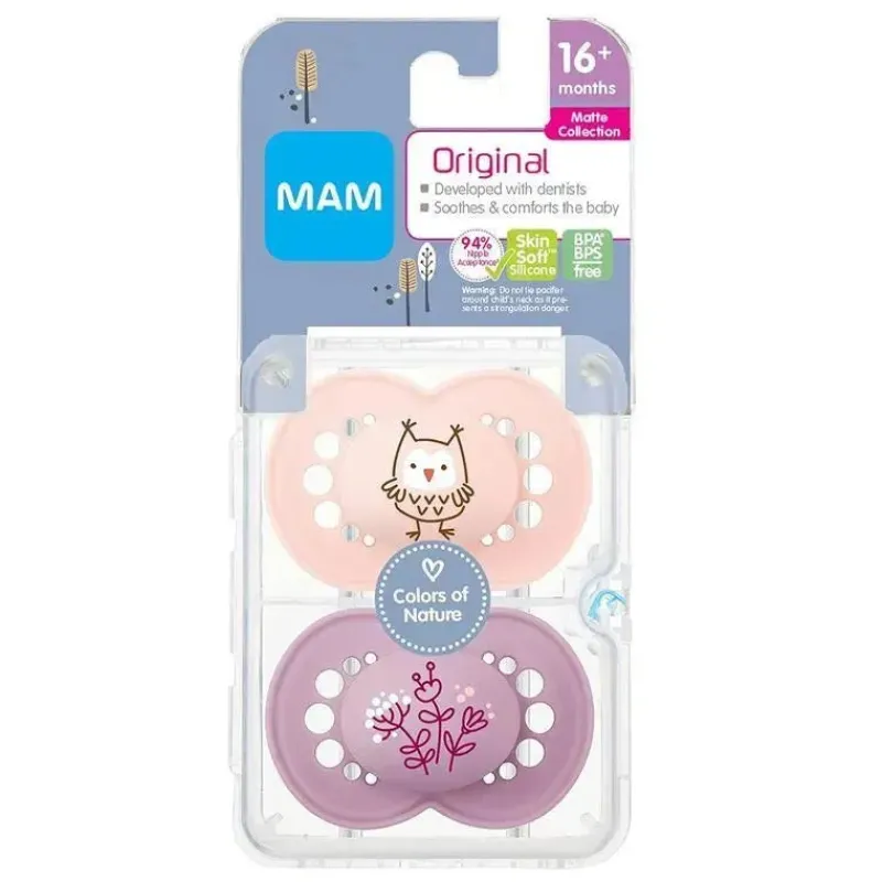 mam__chupeta_matte_deco___SKUVaMyLF8t_1.webp Mam - Chupeta Matte Deco 16+ Meses, Menina Outlet