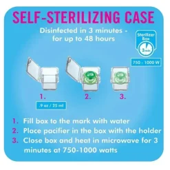 Mam - Chupeta Perfect Night Collection 2Ct, 0-6 M, Unissex New