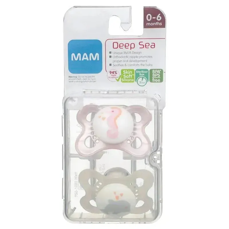 mam__chupeta_pk_girl_deep_SKU039DD7e6_1.webp Mam - Chupeta 2Pk Girl Deep Sea, 0/6M Best