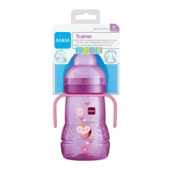 Mam - Girl Trainer Cup 8Oz, Rosa, 4M+ New