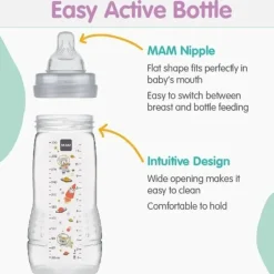 Mam - 2Pk Easy Active Bottle Frascos de fluxo rápido, 11 onças Best