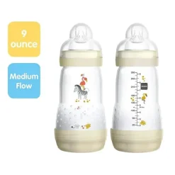 Mam - 2Pk adeiras Anti Cólicas 9Oz, Brancas Hot