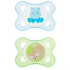 Mam Animals 0-6M chupetas, cores podem variar, pacote de 2 Online