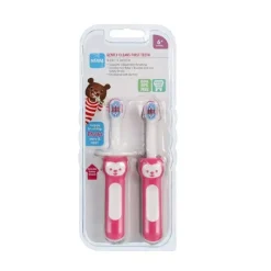 Mam Aprenda a Escovar o Conjunto de Escovas de Dentes 5+M - Rosa Fashion