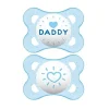 Mam Chupeta Amor e Carinho 2Ct - Papai 0 - 6 M Menino Outlet