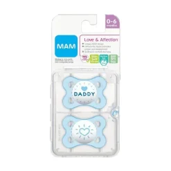 Mam Chupeta Amor e Carinho 2Ct - Papai 0 - 6 M Menino Outlet