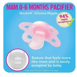 Mam Chupeta Amor e Carinho 2Ct - Papai 0 - 6 M Menino Outlet