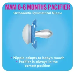 Mam Chupeta Amor e Carinho 2Ct - Papai 0 - 6 M Menino Outlet