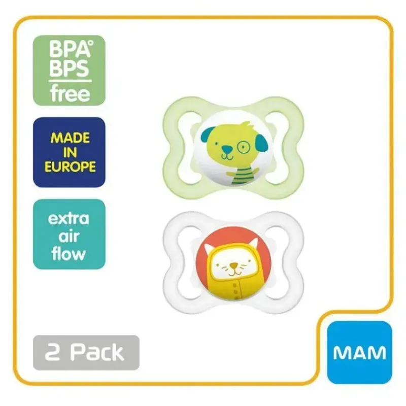 mam_mini_chupeta_de_ar_m__SKUbtsU3yzp_2.webp Mam Mini Chupeta de Ar 0-6M, Pacote com 2, Verde Outlet