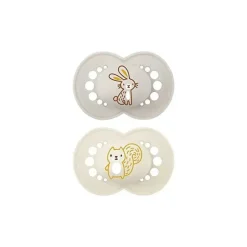 Mam Original Matte Chupeta 2 Pacote Cinza e Bege 16+M Outlet