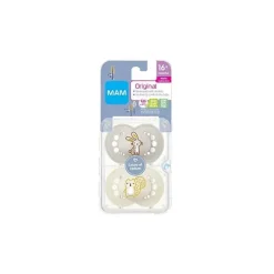 Mam Original Matte Chupeta 2 Pacote Cinza e Bege 16+M Outlet
