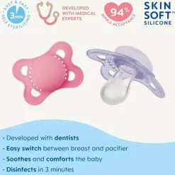 Mam Original Matte chupeta para bebê 2 pacote menina 0-6M Hot