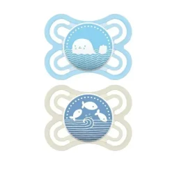 Mam 2-Pack 0-6M Perfect Chupeta - Azul Fashion