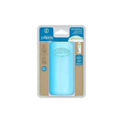 Dr. Brown's Manga estreita para garrafa de vidro de 8 onças / 250 ml do Dr. Brown | Manga de mamadeira 100% silicone - azul Sale