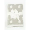 Rose Textiles Manta de bebê cinza têxtil rosa com estrelas Fashion